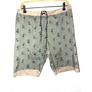 Iron And Resin Men's Haole Hula Girls Board Shorts Size 32